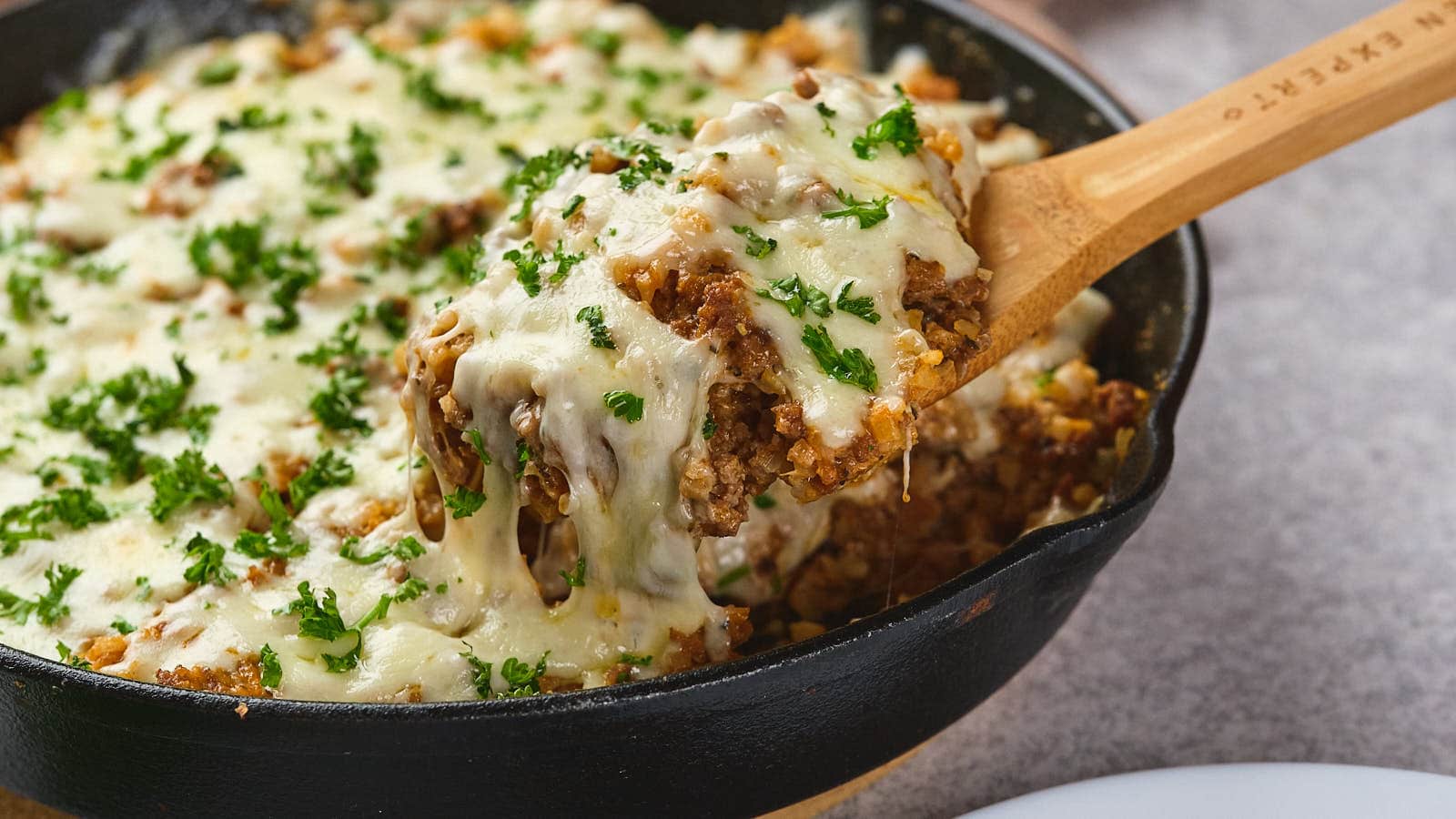 Italian Beef and Cauliflower Rice Skillet