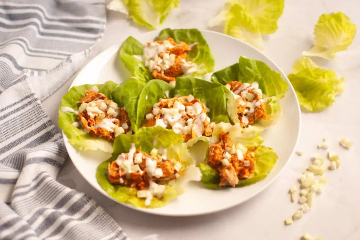 Buffalo Chicken Lettuce Wraps