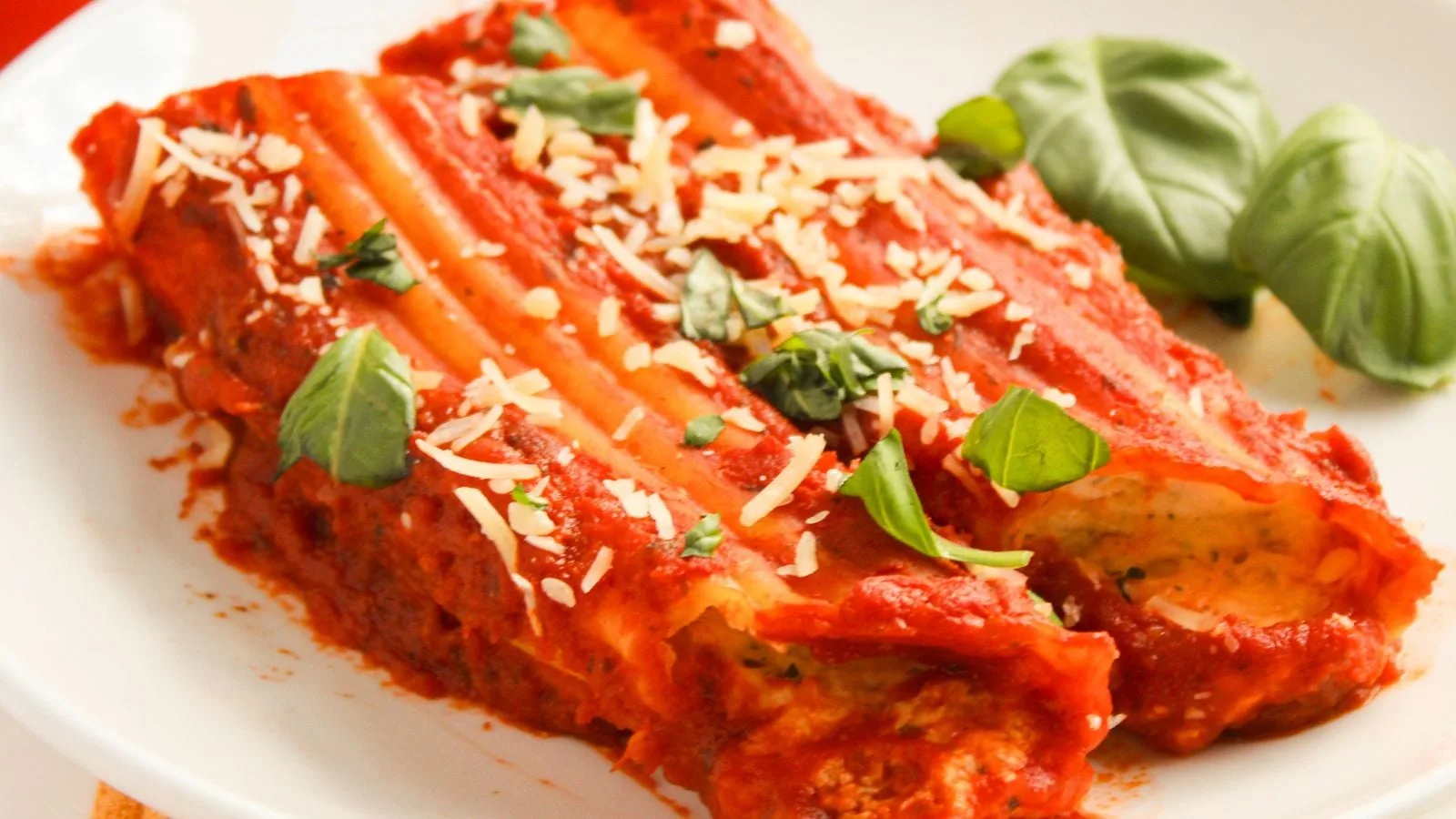 Three Cheese Manicotti
