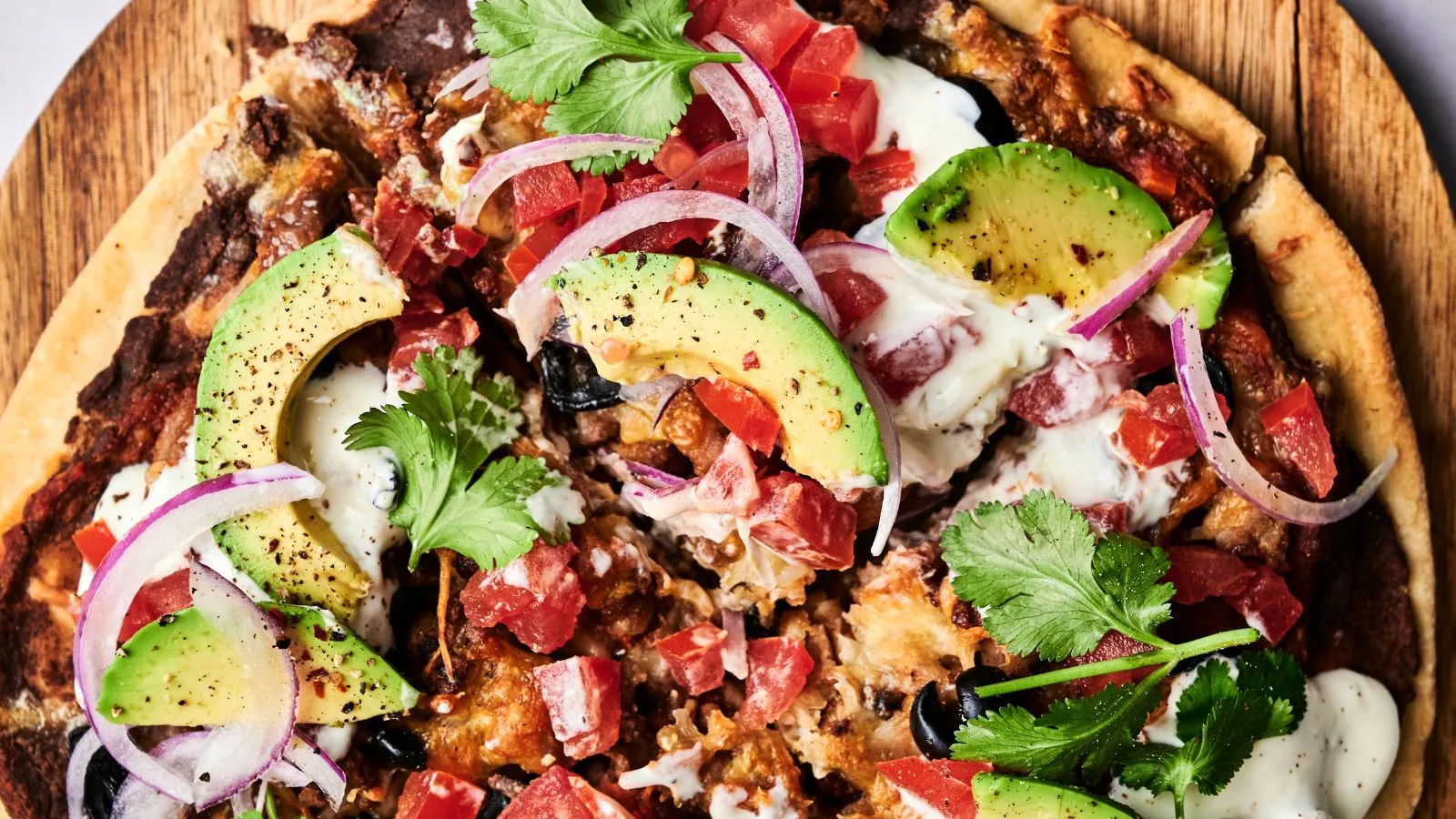 Air Fryer Taco Pizza