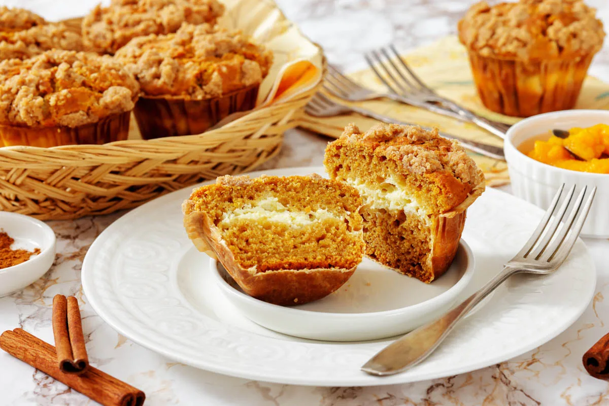Pumpkin Cream Cheese Muffins