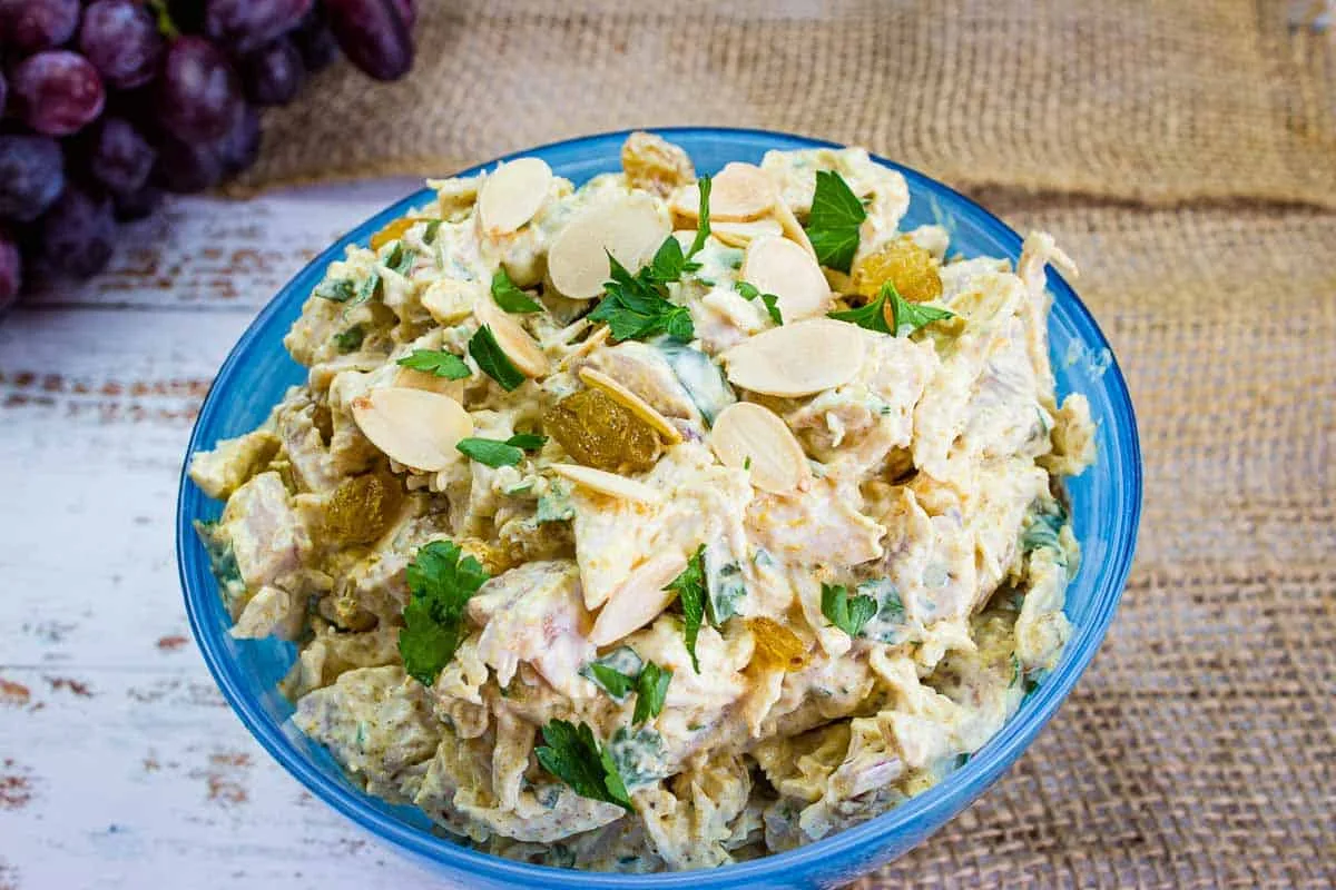 Curried Chicken Salad with Raisins