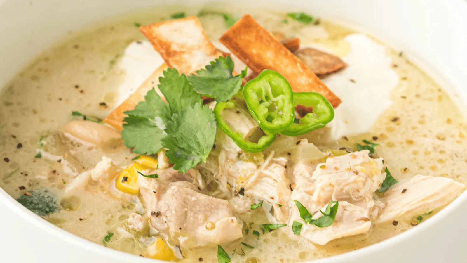 Slow Cooker White Chili Chicken