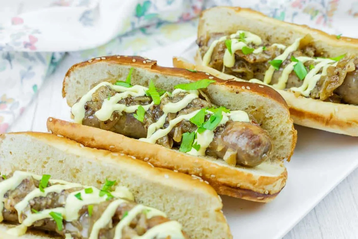 Classic German Beer Braised Brats