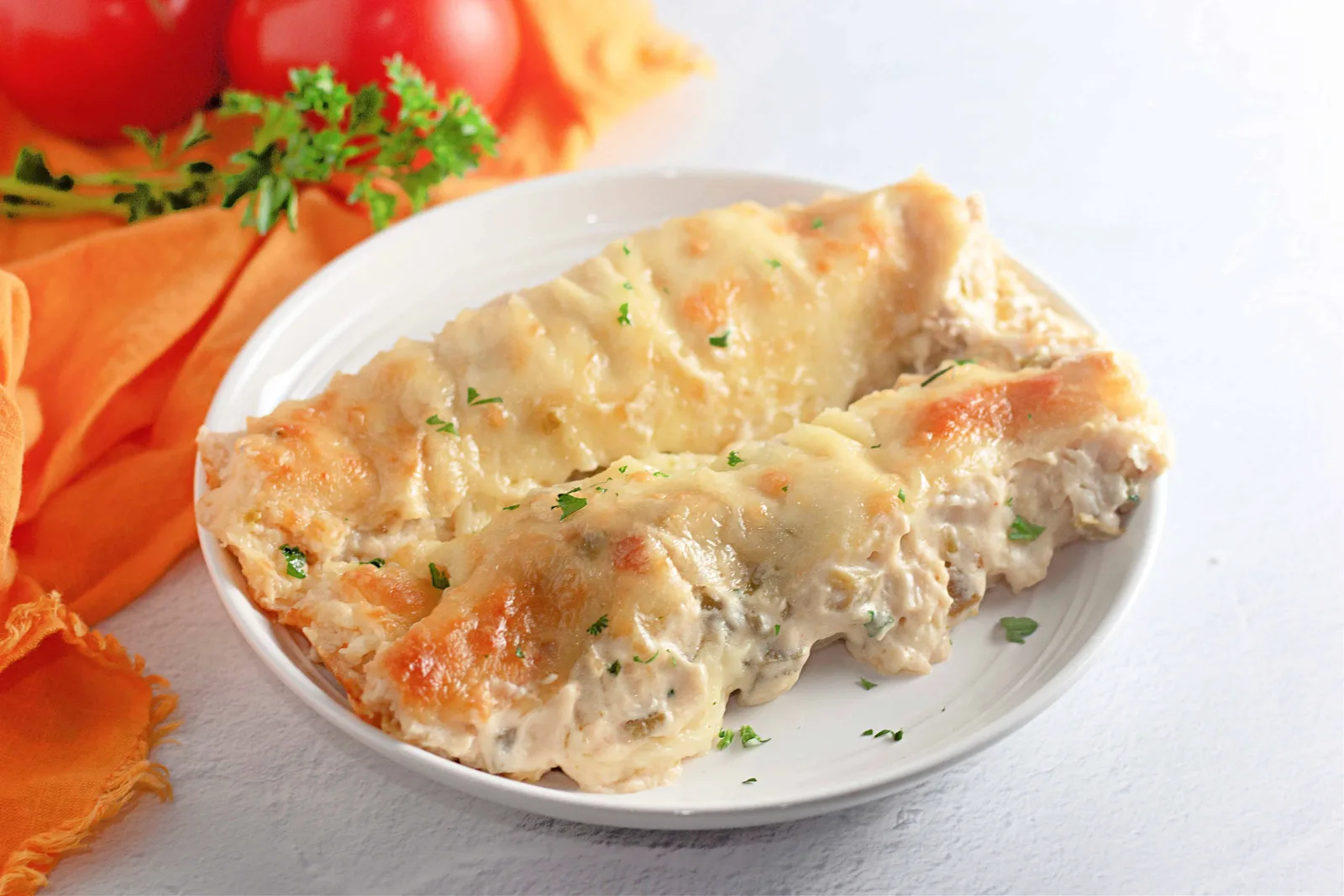 White Chicken Enchiladas