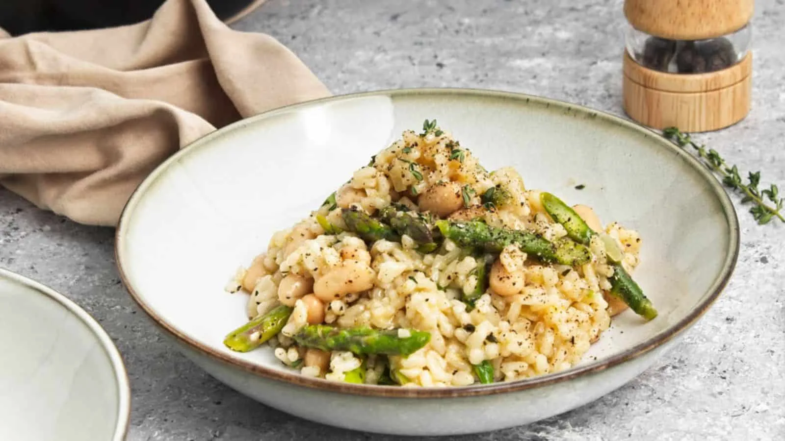 Asparagus and White Bean Risotto