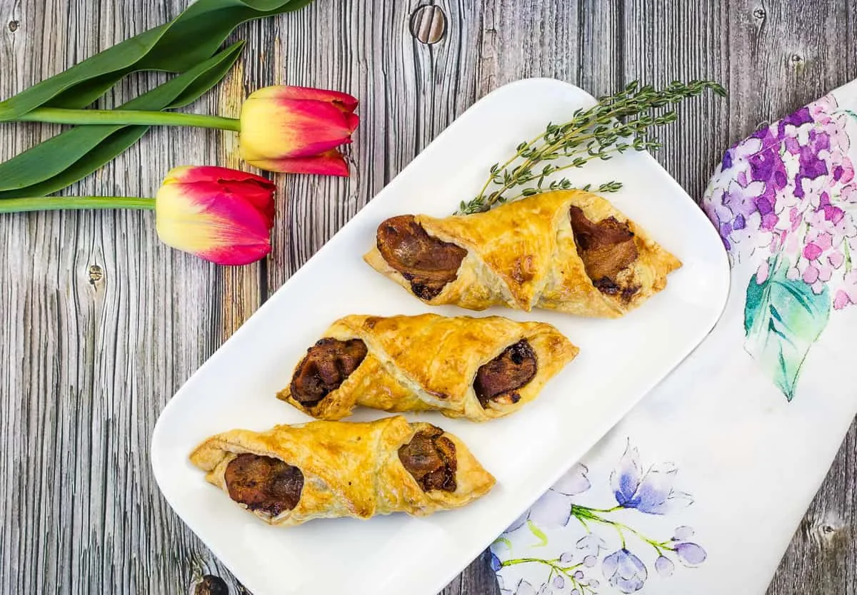 Flaky Cheese and Bacon Turnovers