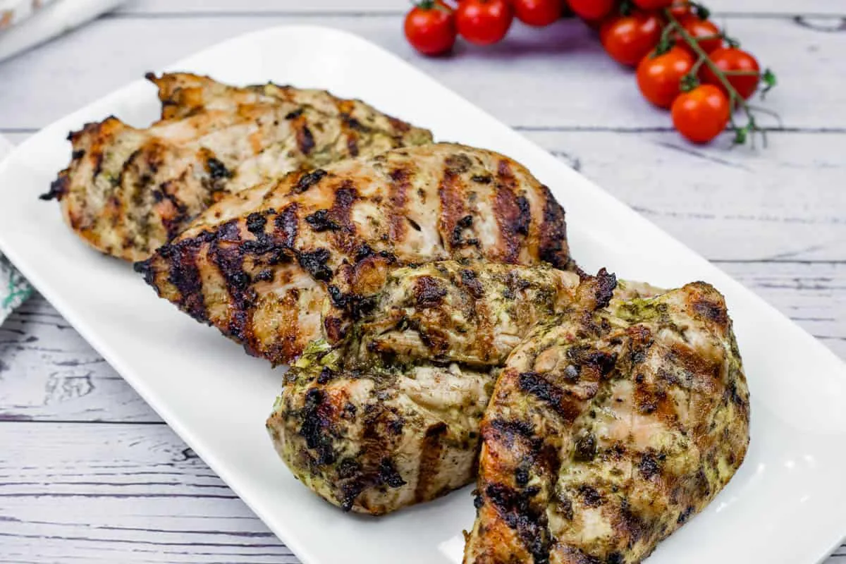 Grilled Lime Garlic Chicken Breasts