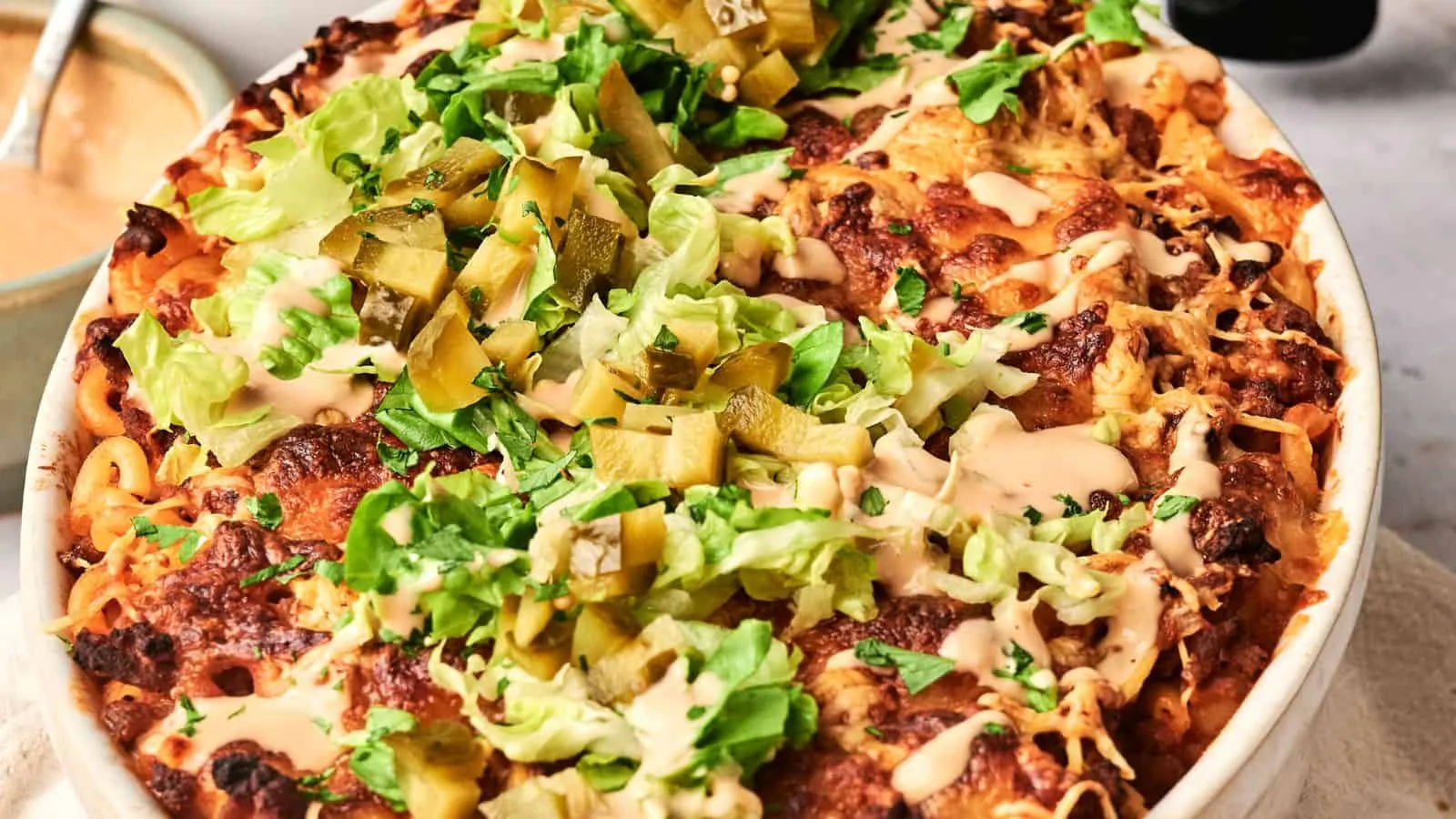Air Fryer Hamburger Casserole