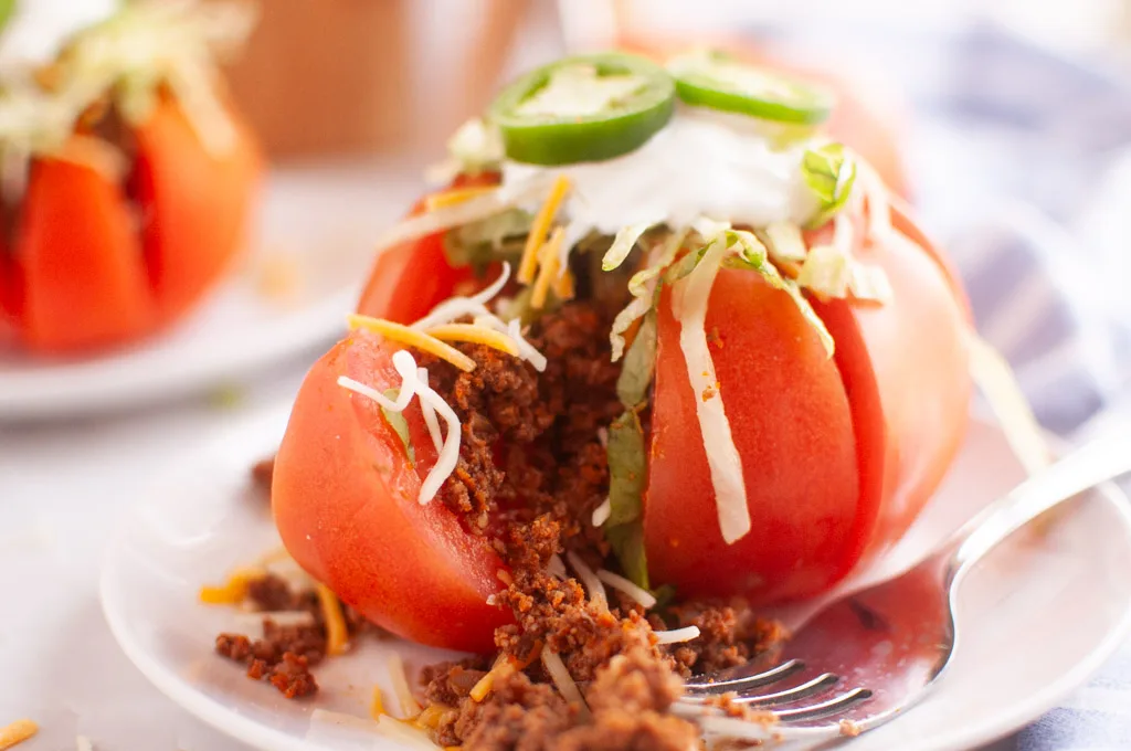 Taco Stuffed Tomatoes