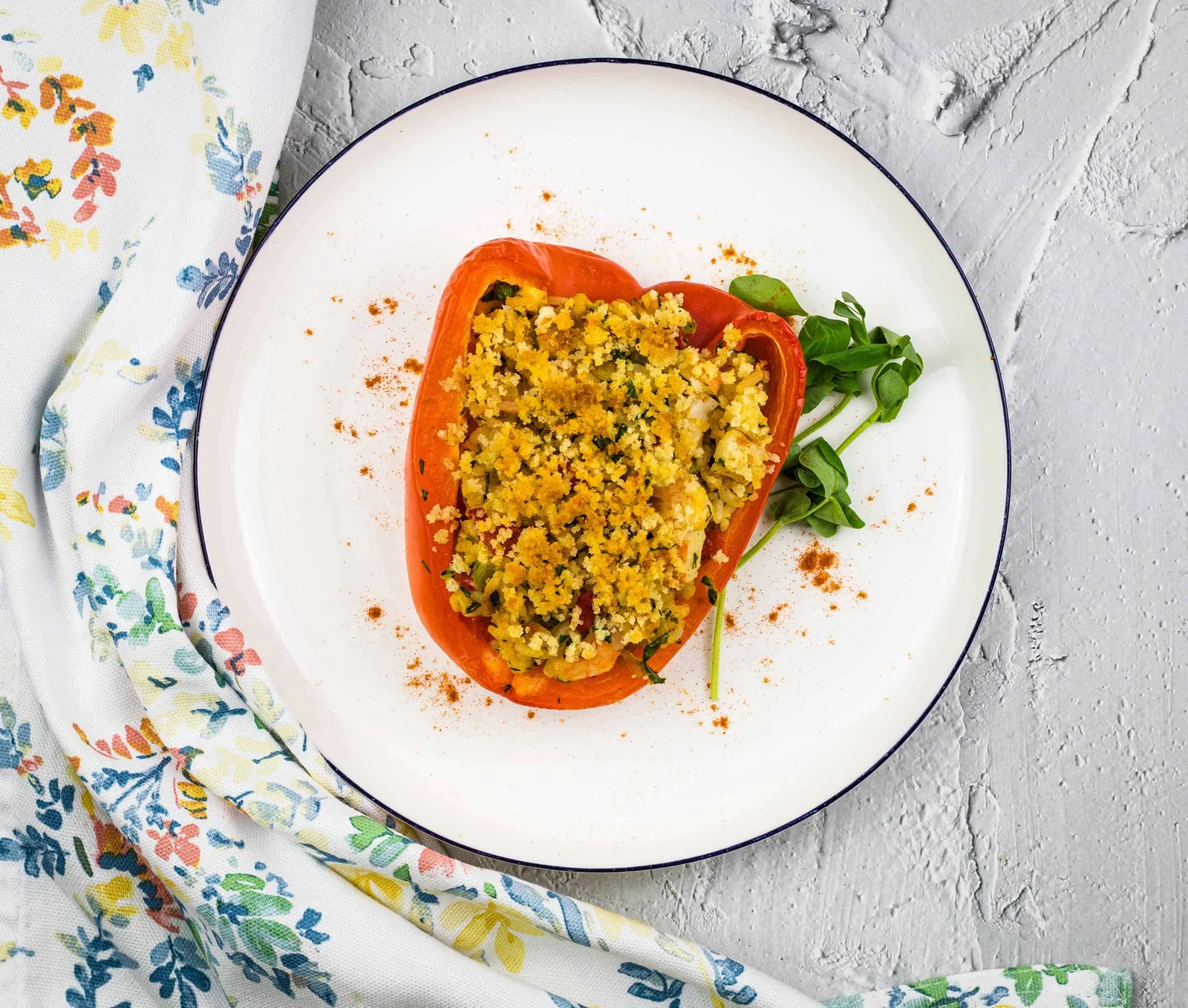 Seafood Stuffed Bell Peppers