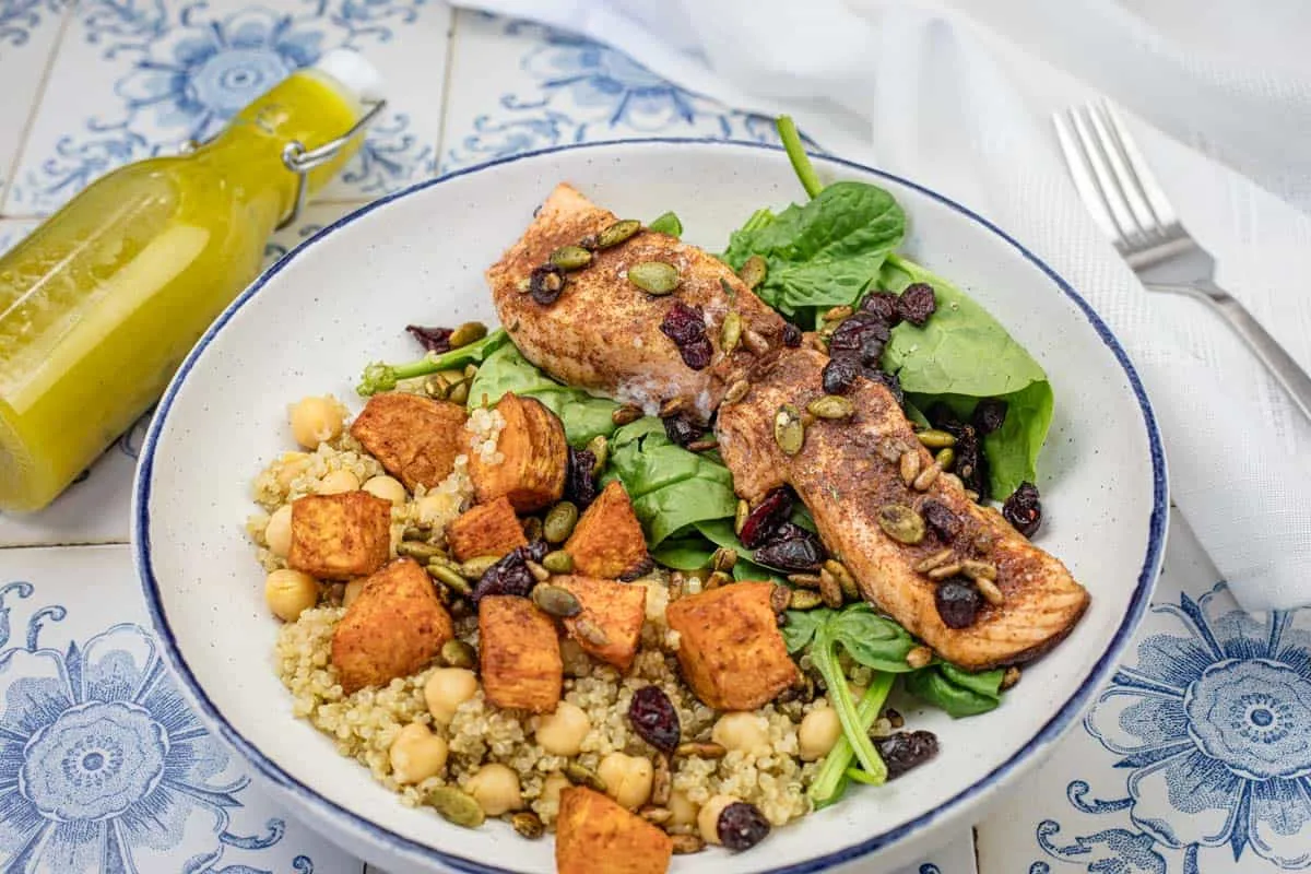 Fall Harvest Salmon Bowl