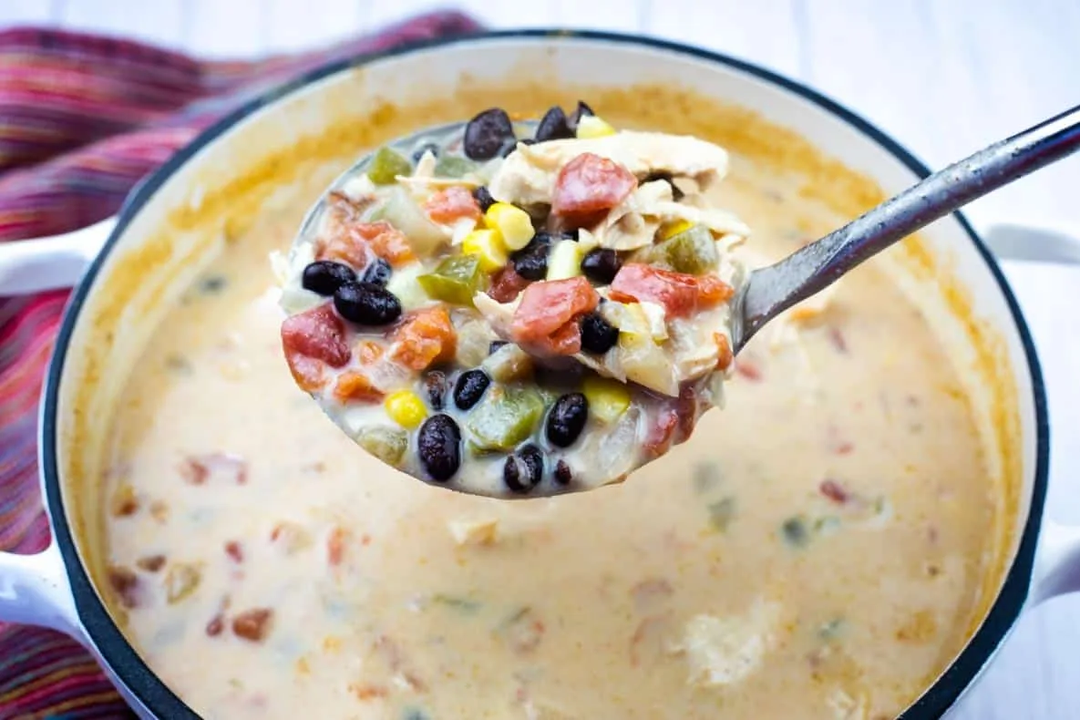 Creamy Chicken Tortilla Soup With Beans