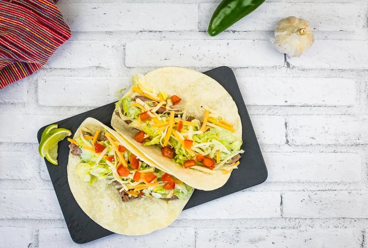 Leftover Steak Soft Tacos