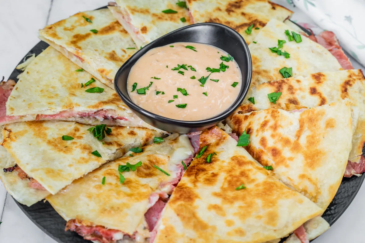 Reuben Quesadillas