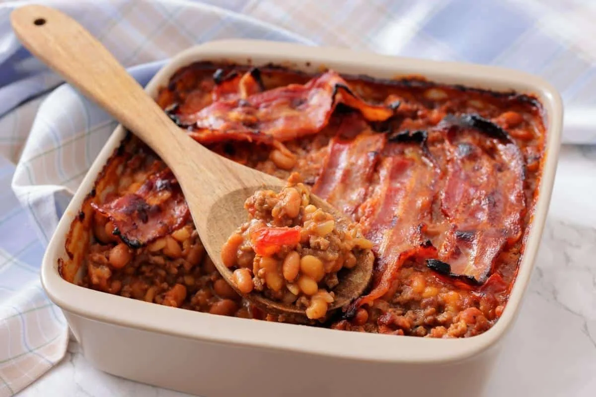 Southern Ground Beef & Baked Bean Casserole