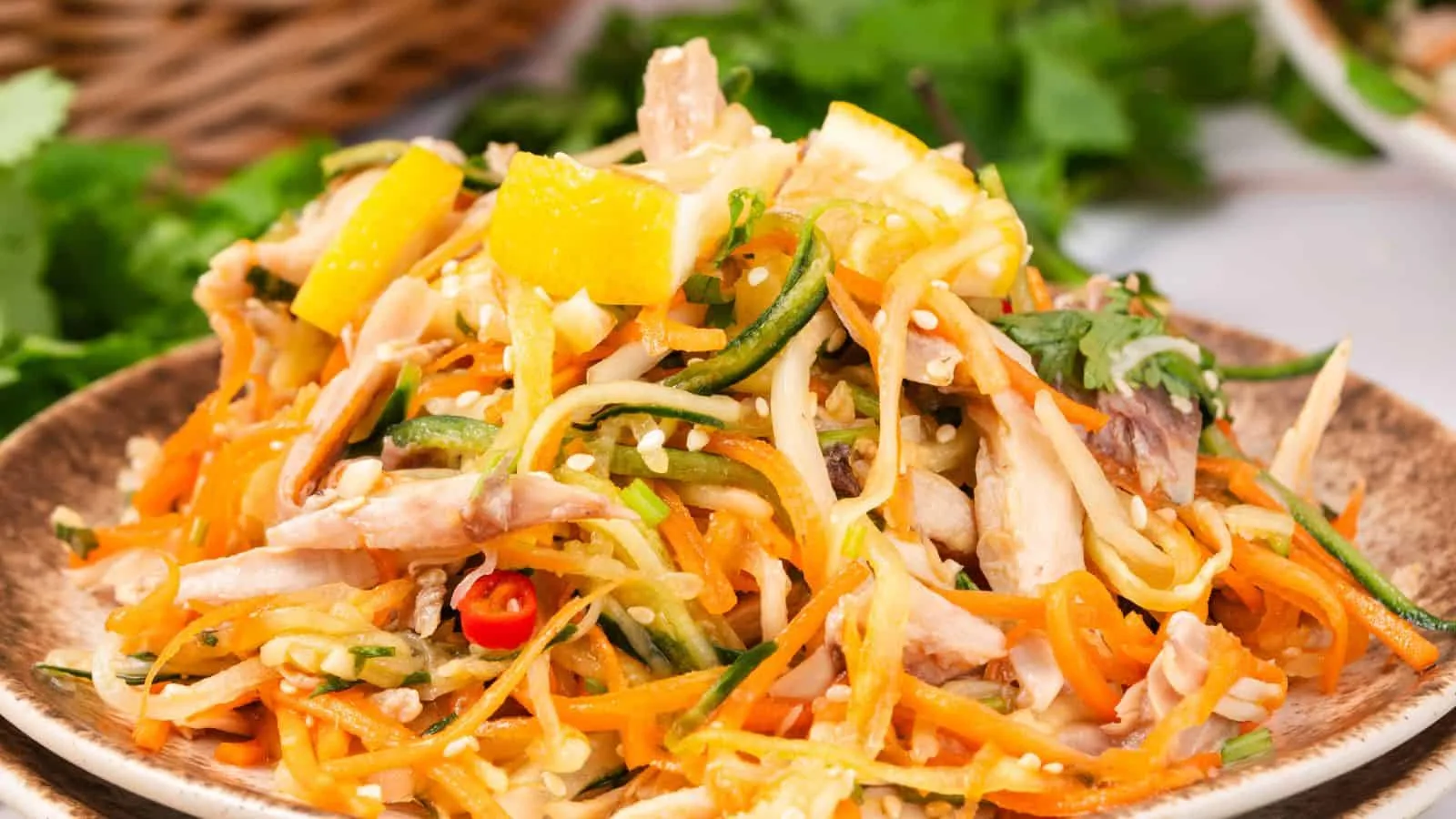 Chinese Lemon Shredded Chicken