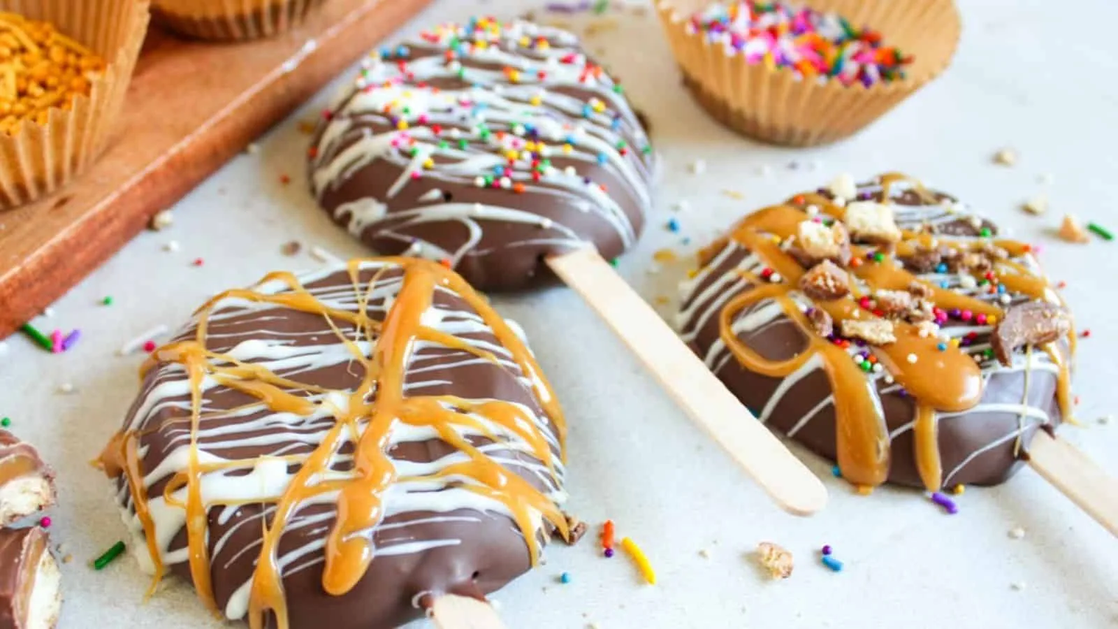 Chocolate Covered Apple Slices