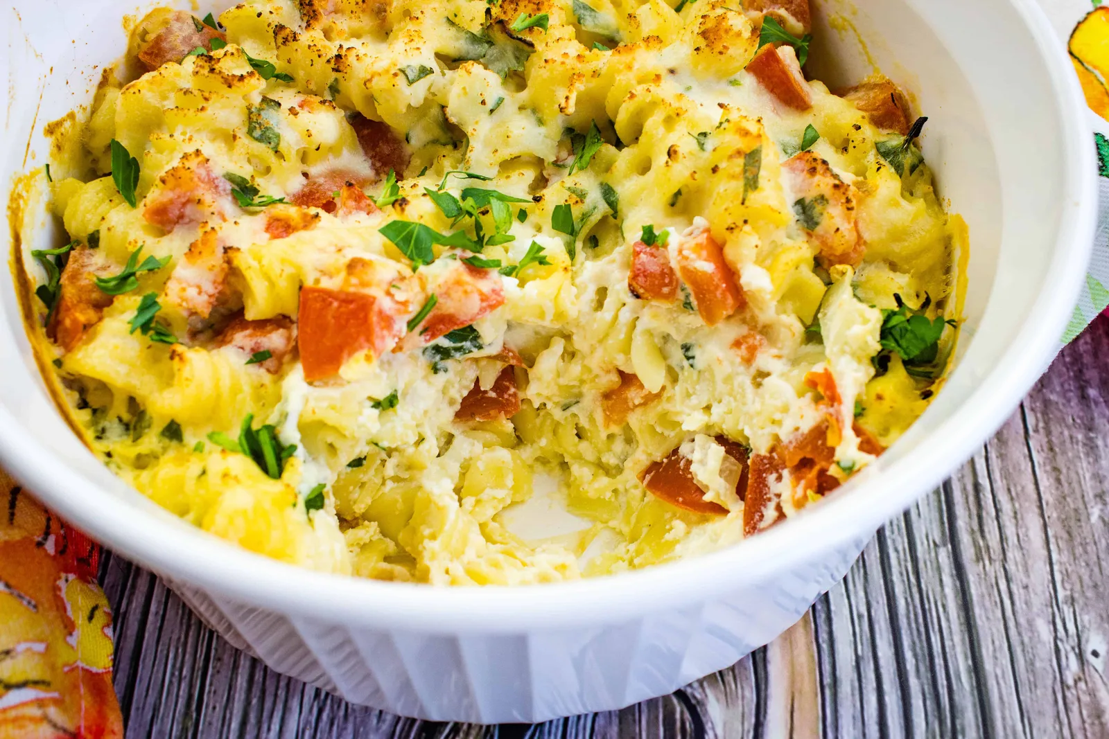 Pasta with Ricotta & Tomatoes