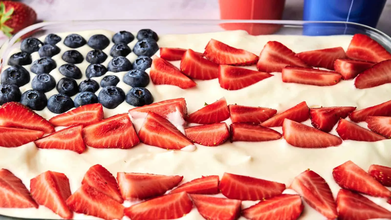 Patriotic American Flag Cake
