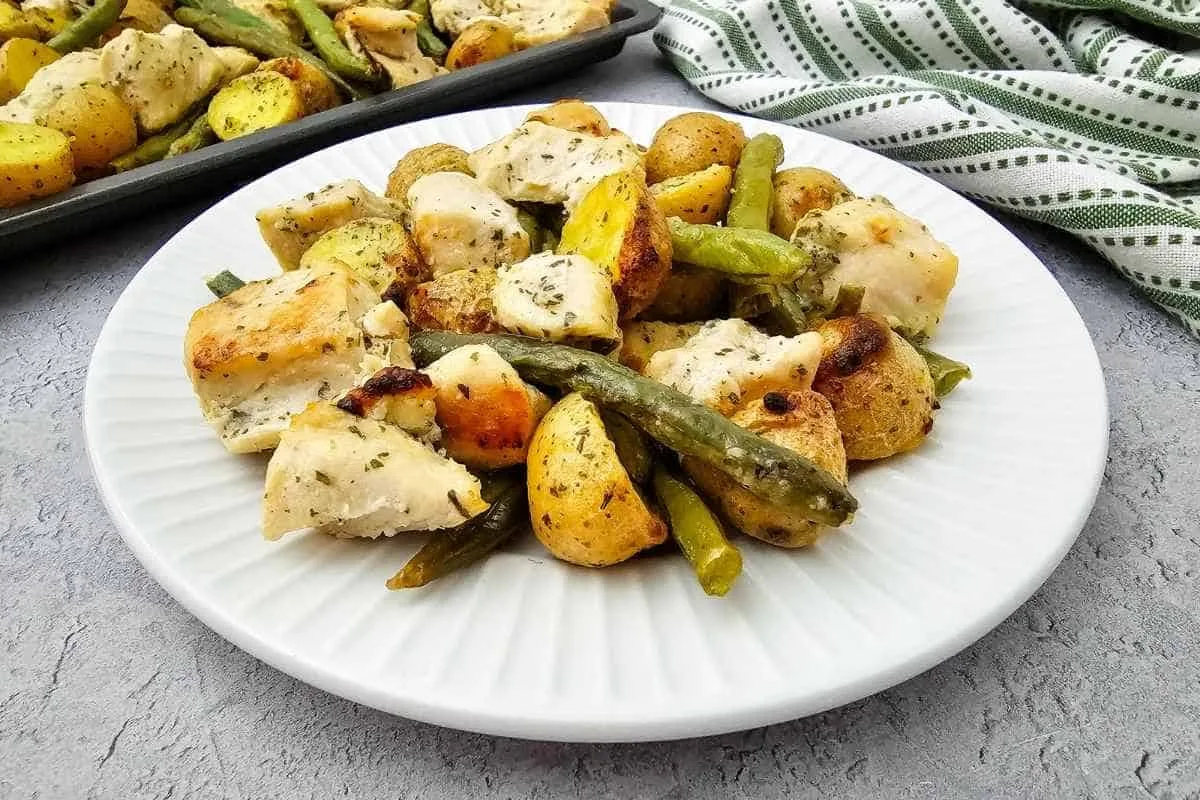 Sheet Pan Ranch Chicken and Veggies