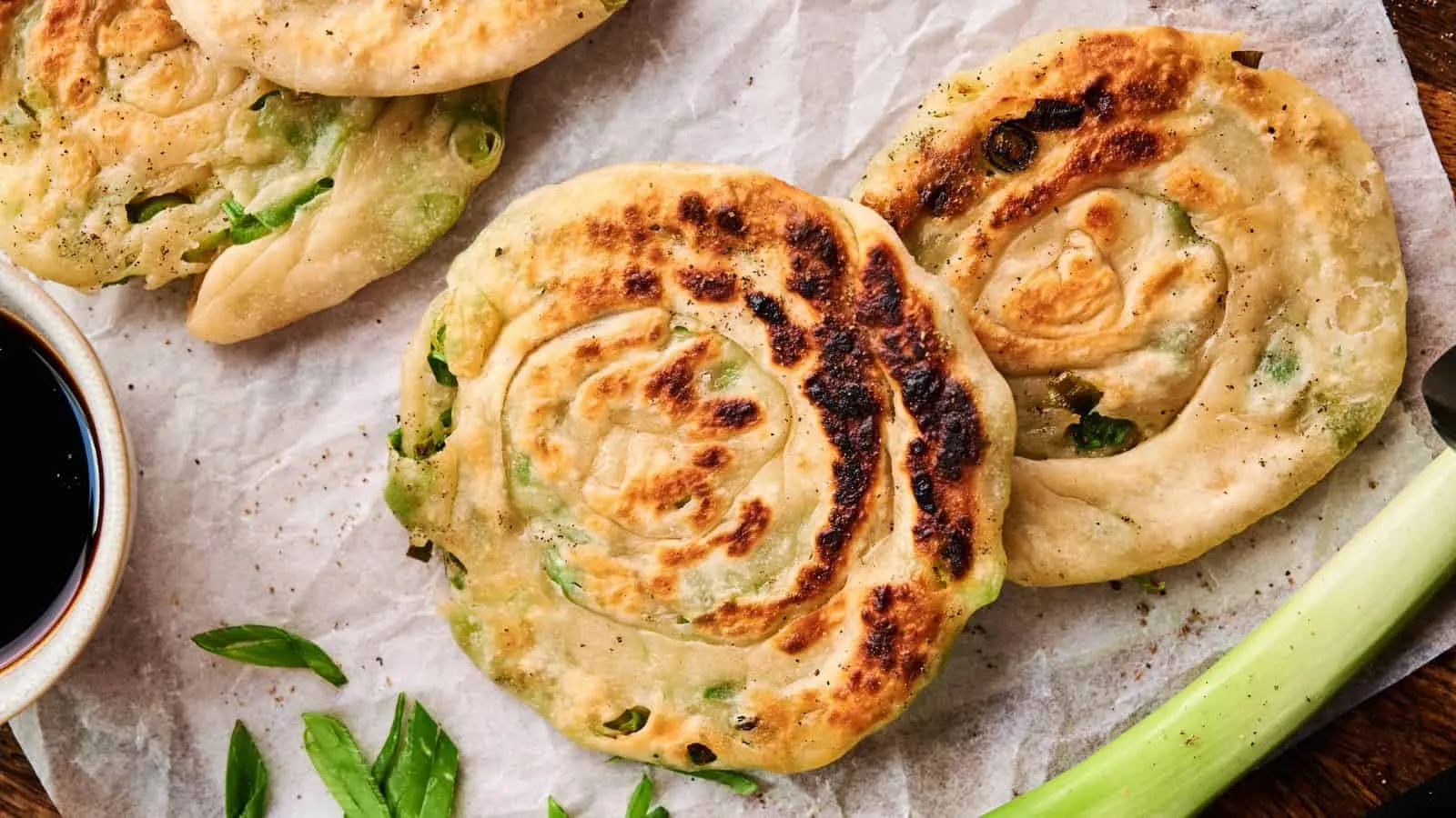 Air Fryer Scallion Pancakes