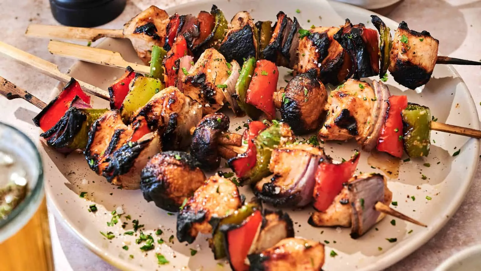 Charred Grilled Chicken Kabobs