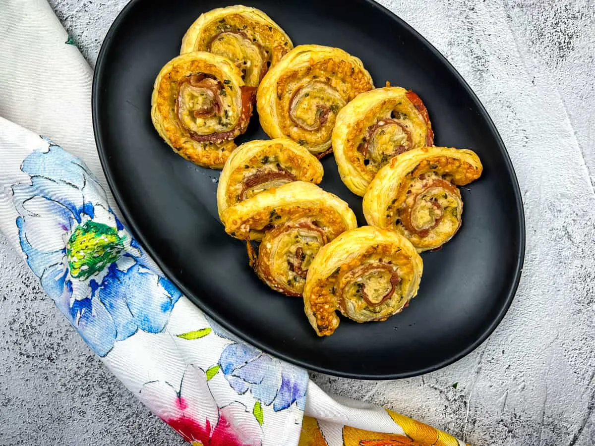 Prosciutto Puff Pastry Pinwheels