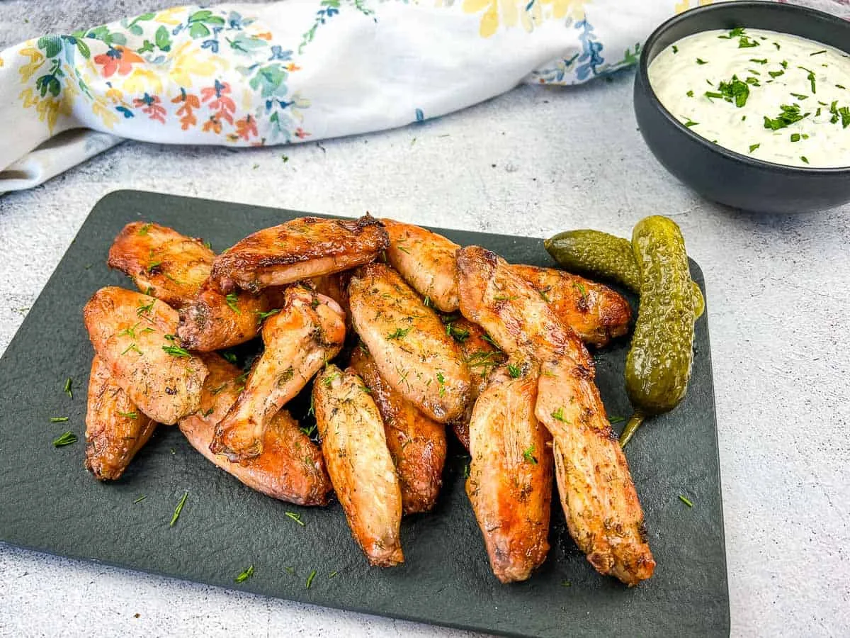 Smoked Dill Pickle Wings