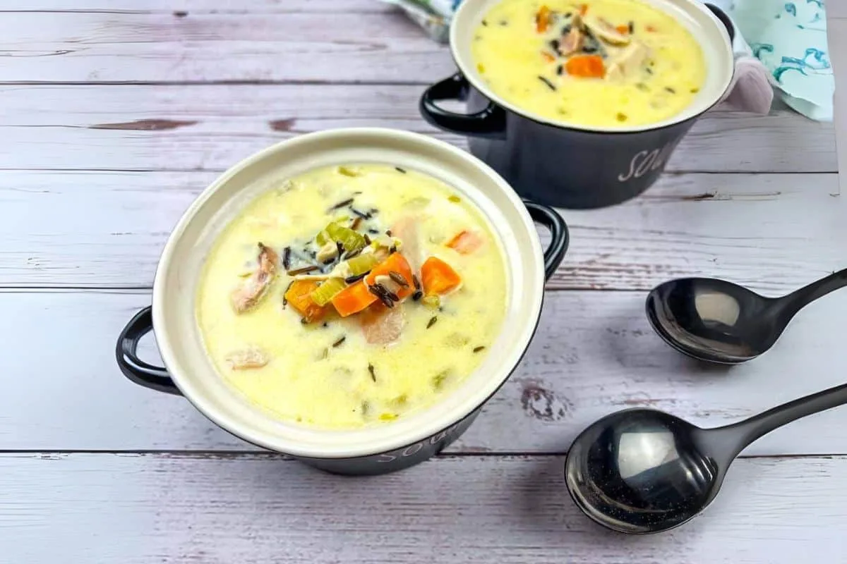 Creamy Turkey And Wild Rice Soup