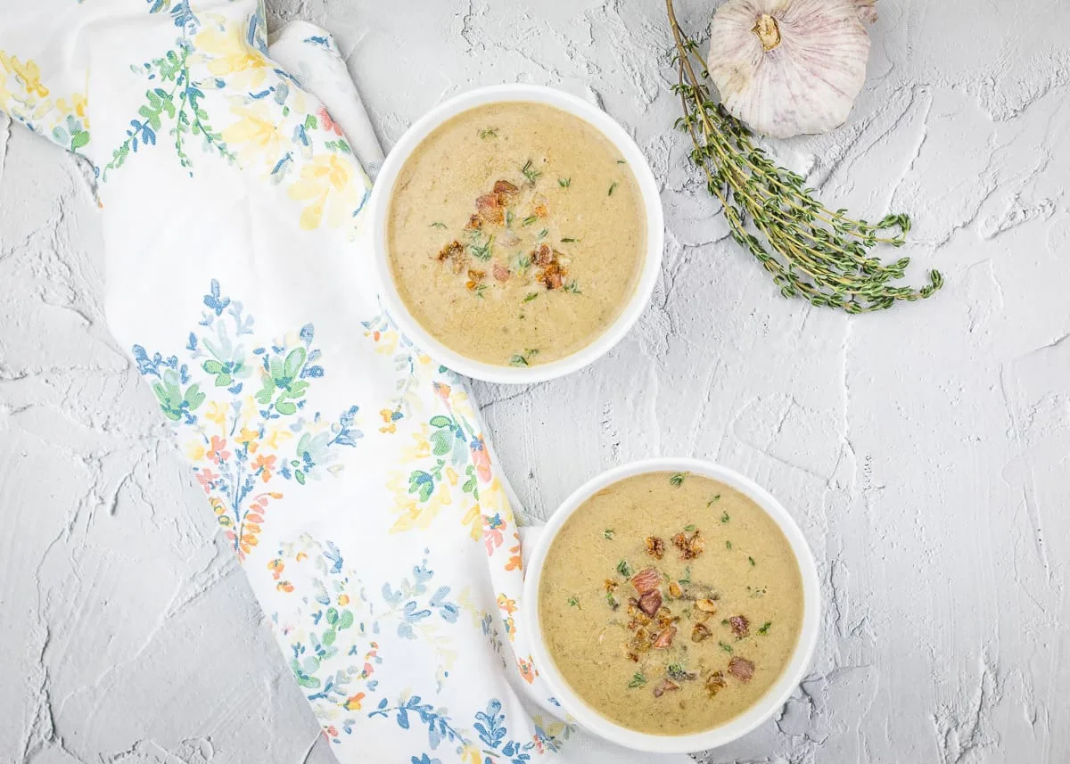 Cream of Caramelized Onion & Mushroom Soup