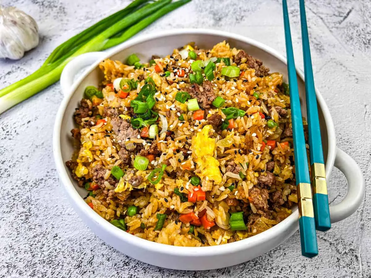 Easy Ground Beef Fried Rice