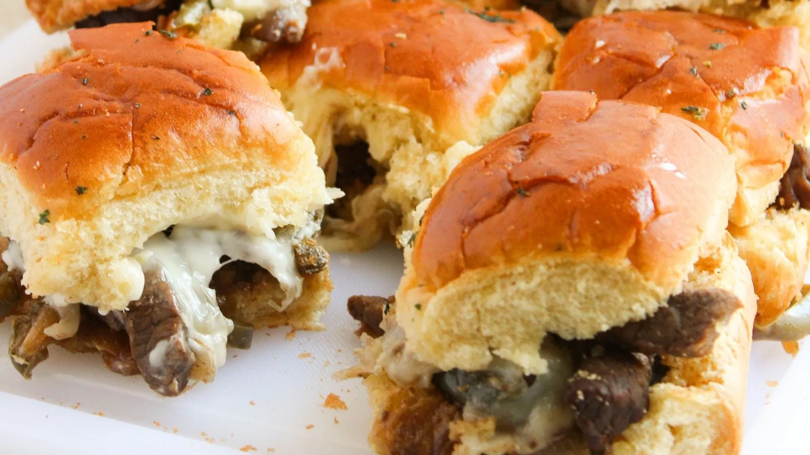 Philly Cheesesteak Sliders