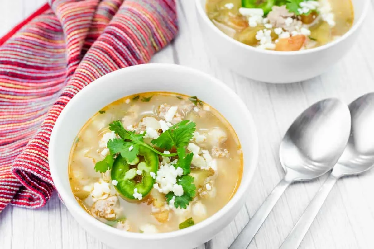 Easy Green Pork Posole