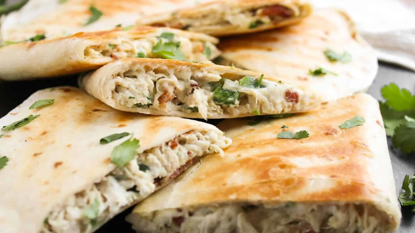 Spicy Jalapeño Popper Chicken Quesadillas