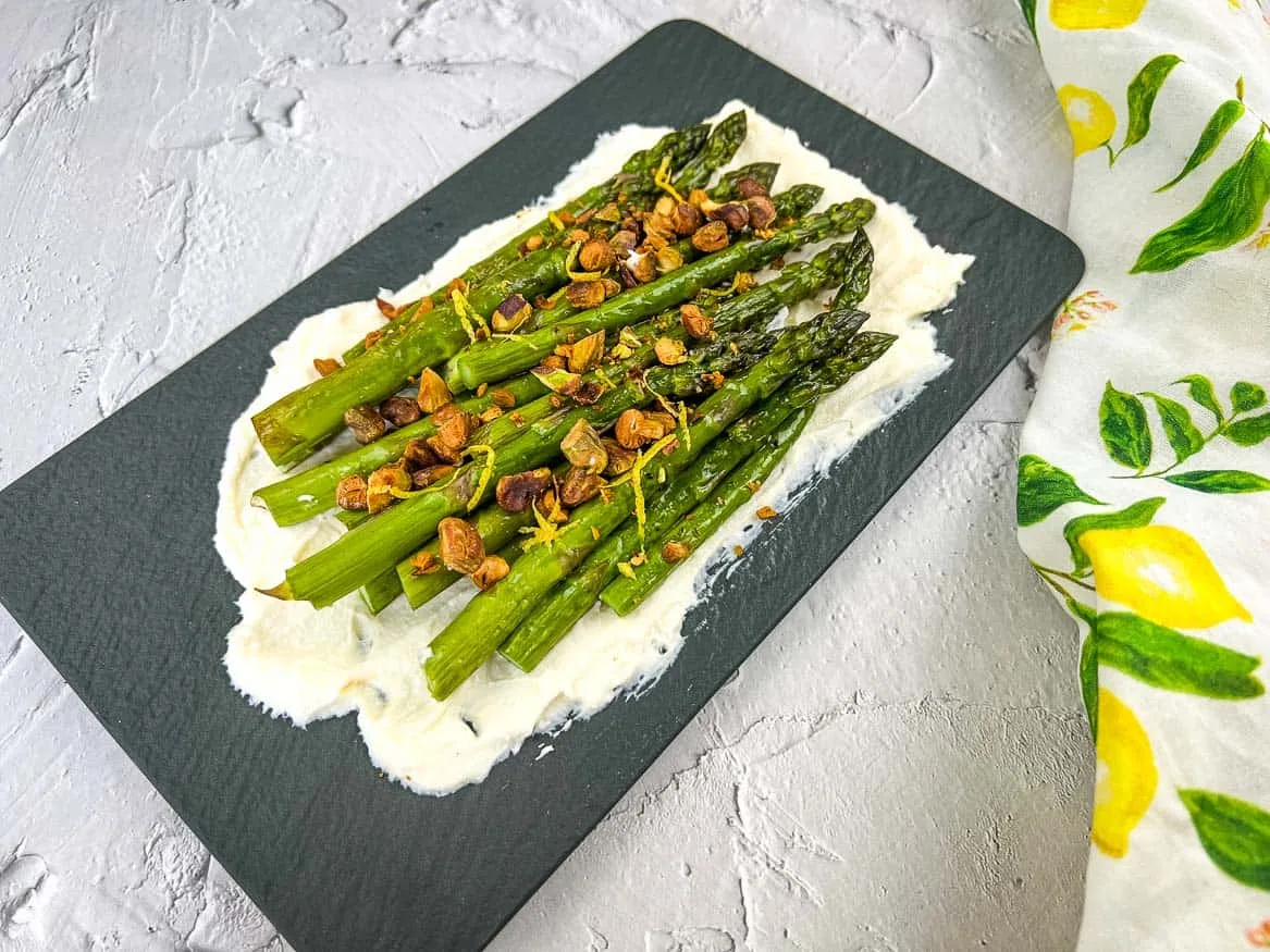 Oven Roasted Asparagus with Mascarpone