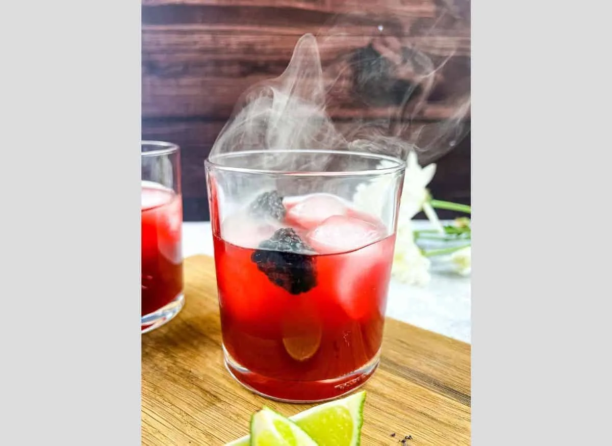 Smoked Blackberry Margarita