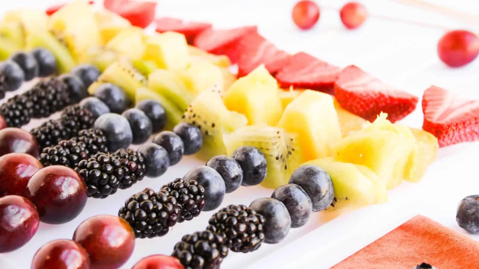 Rainbow Fruit Skewers
