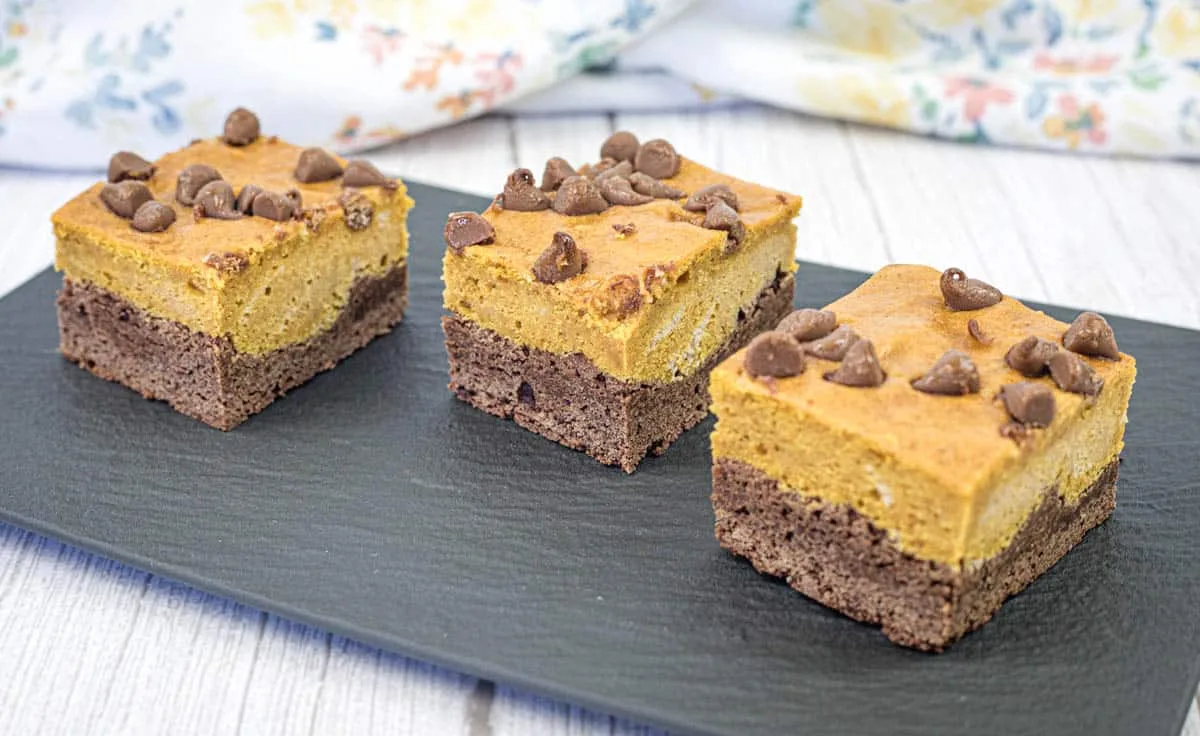 Two-layer Pumpkin Brownies