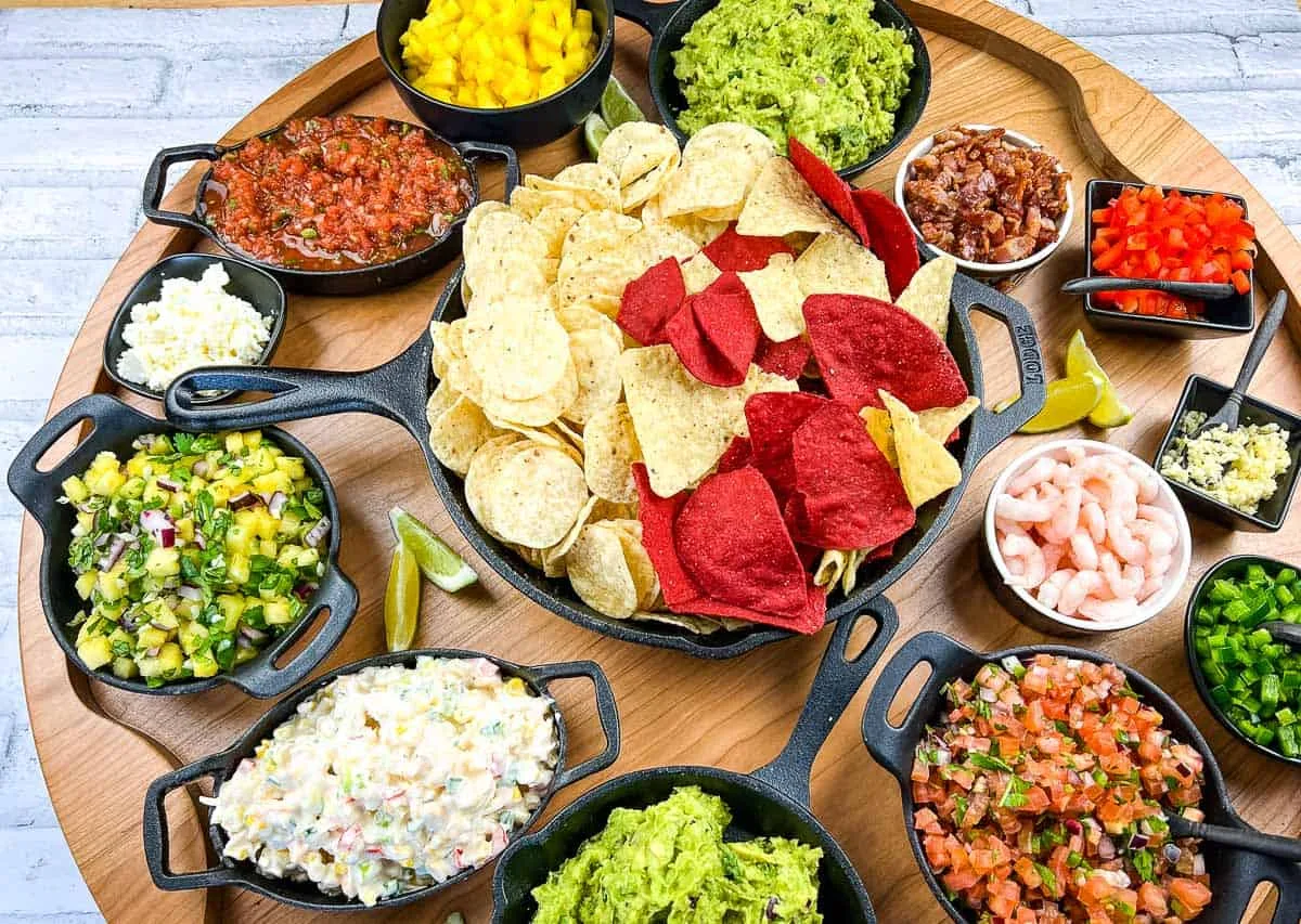 Guacamole Snack Board