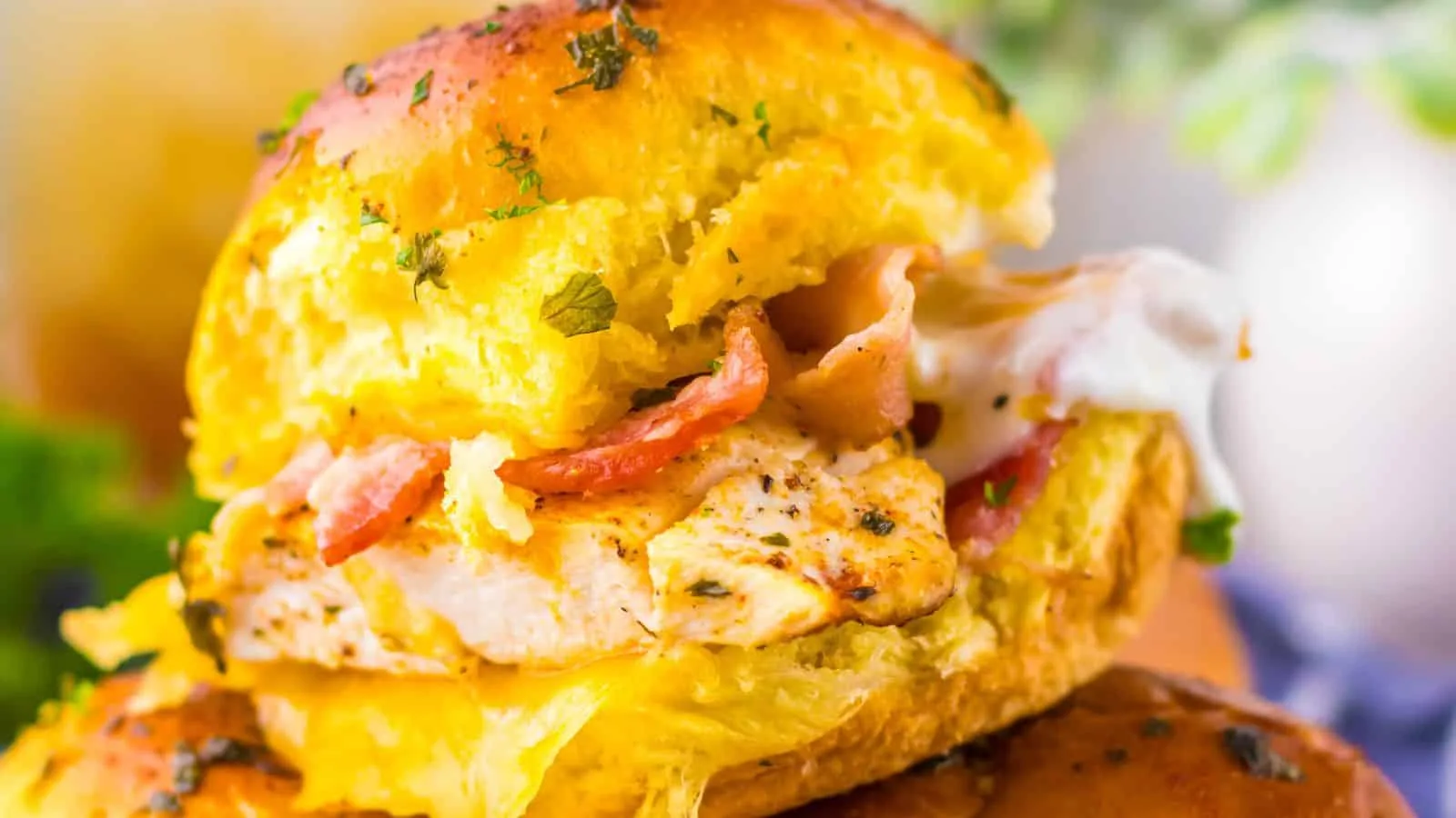 Chicken Bacon Ranch Sliders