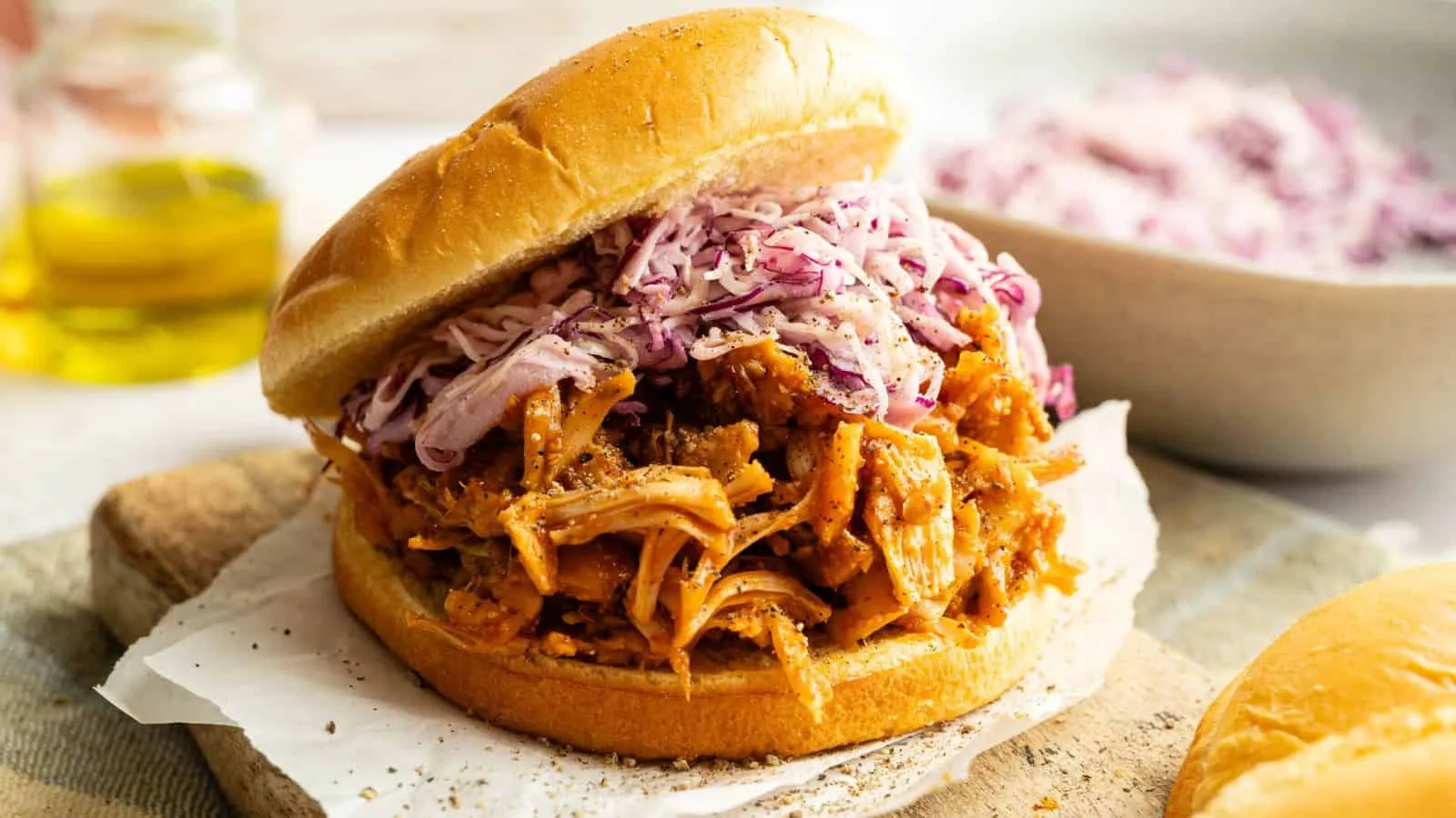 Vegan BBQ Pulled Jackfruit Sandwiches