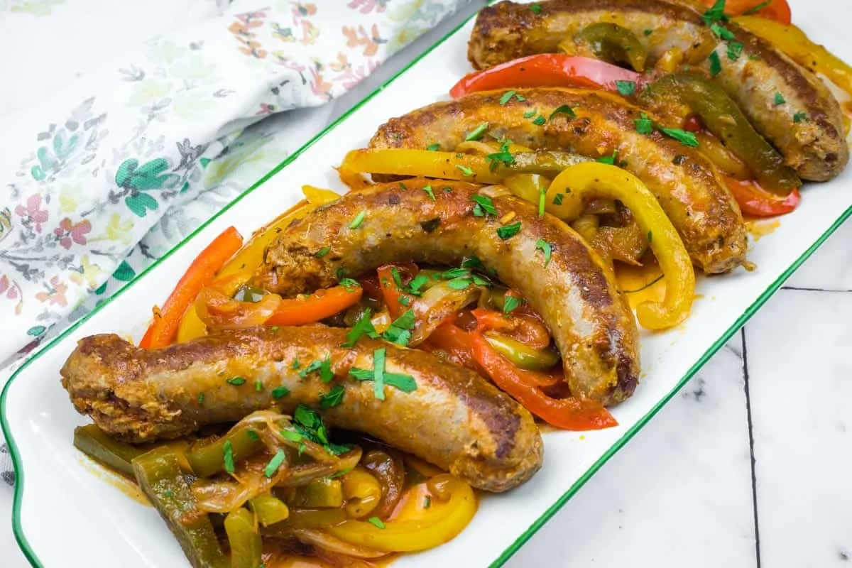 Crock Pot Sausage and Peppers
