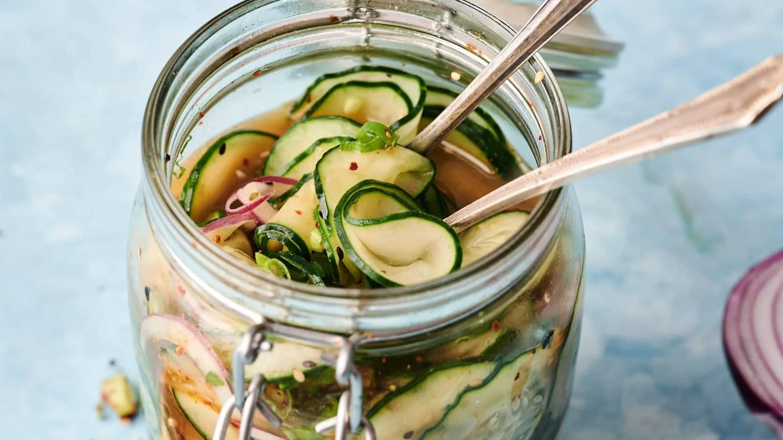 Asian Cucumber Salad Jar