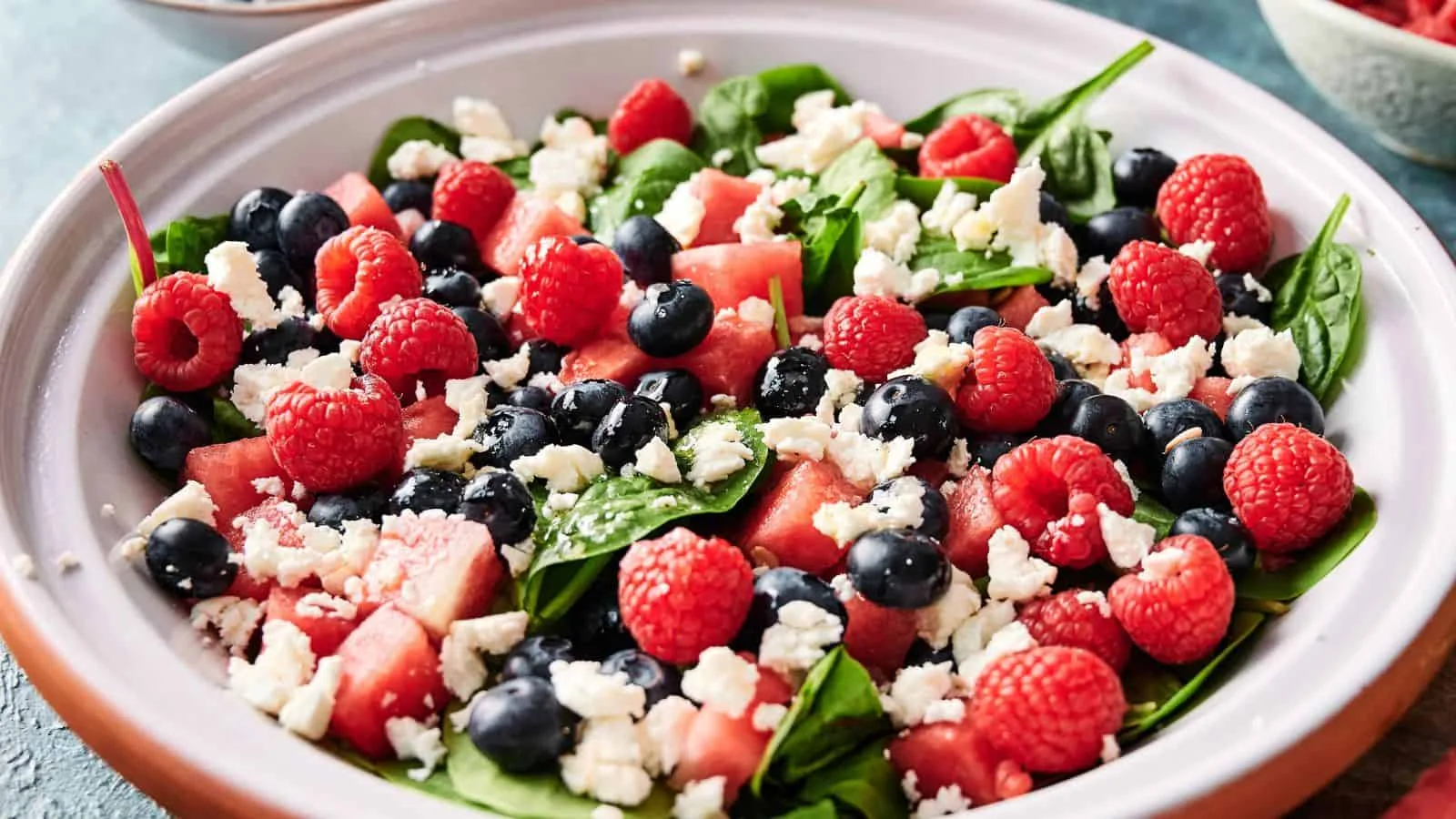 Patriotic Red White and Blue Vegan Salad