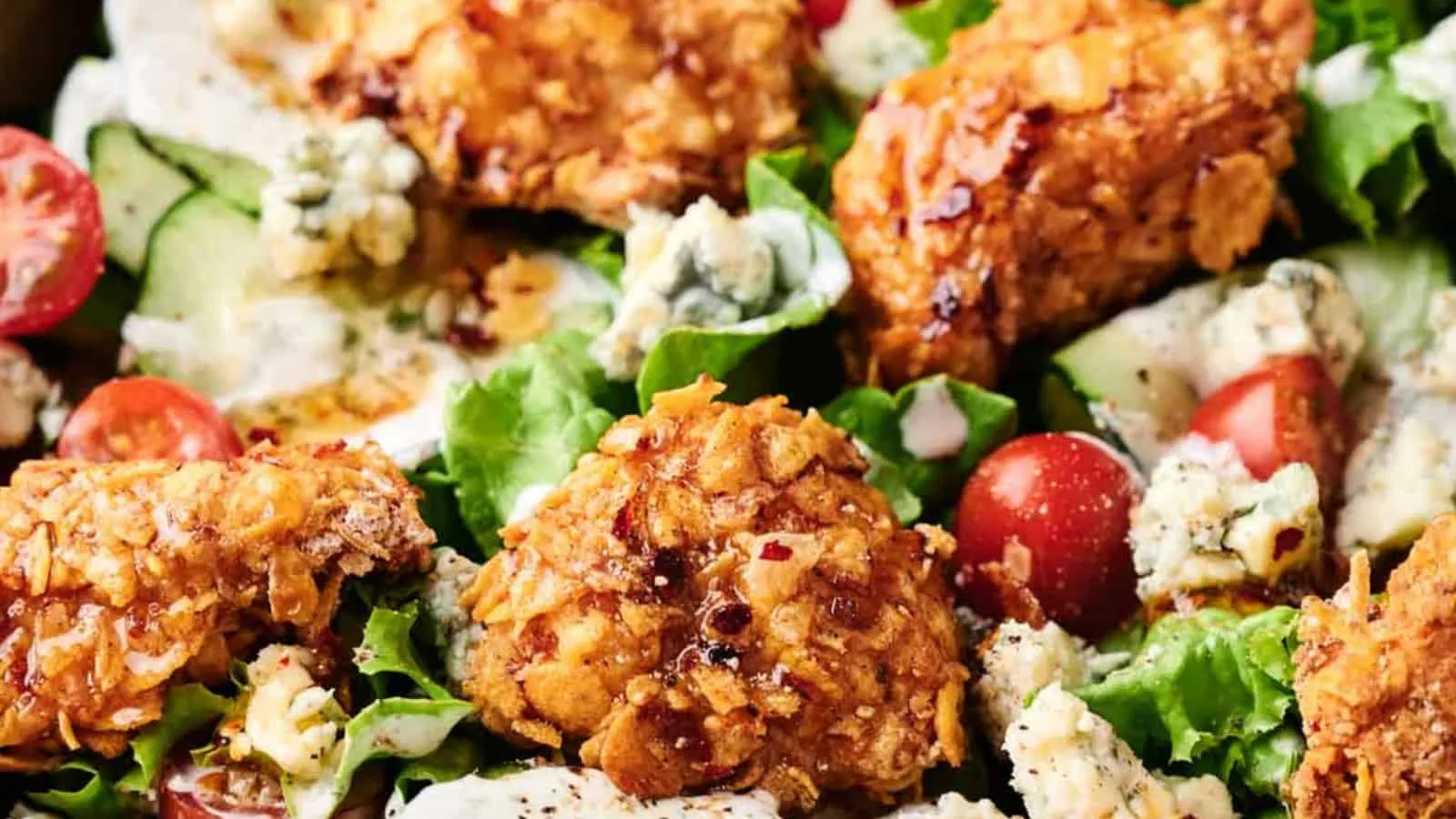 Sweet and Spicy Hot Honey Chicken Salad