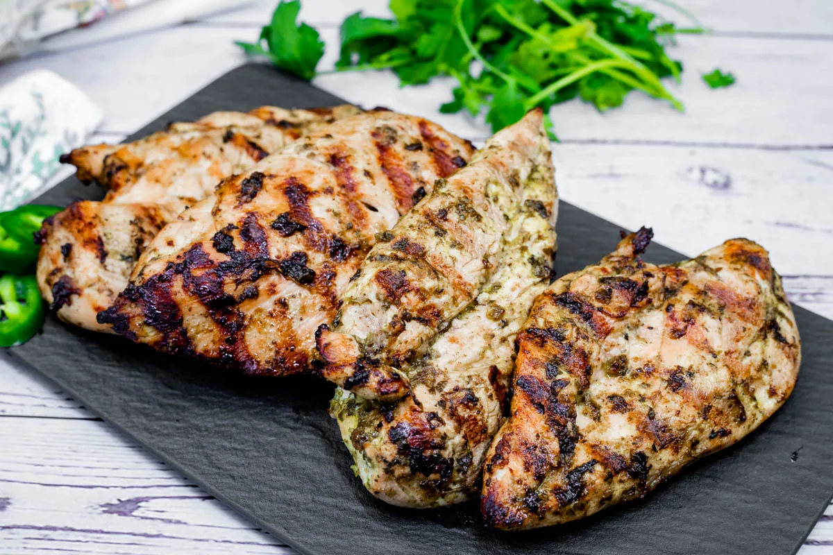 Grilled Lime-Garlic Chicken Breasts
