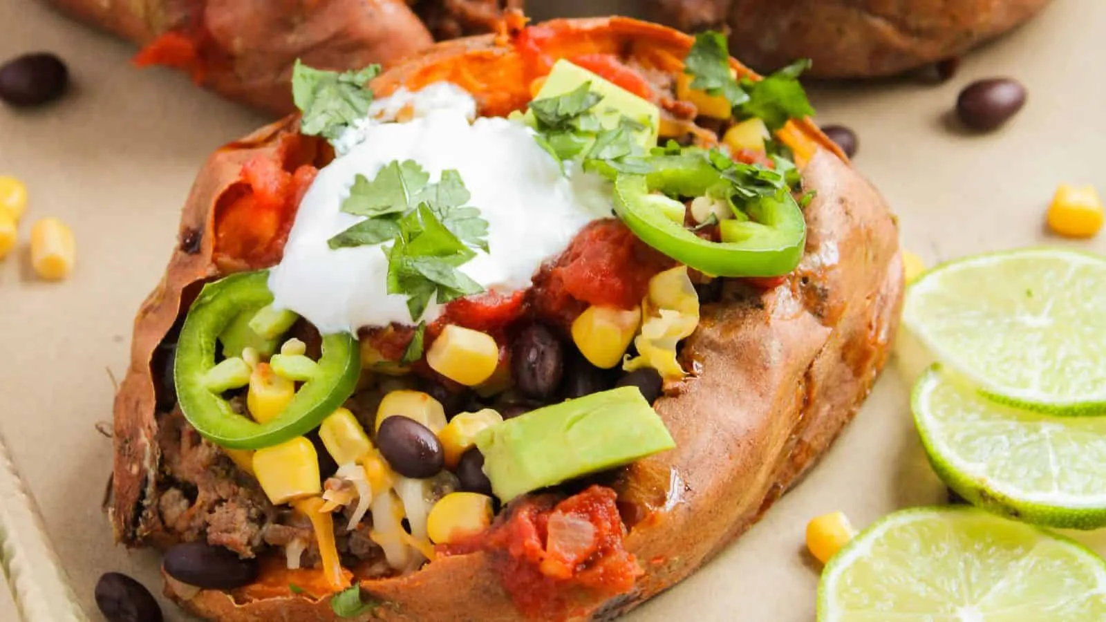 Loaded Southwest Sweet Potatoes