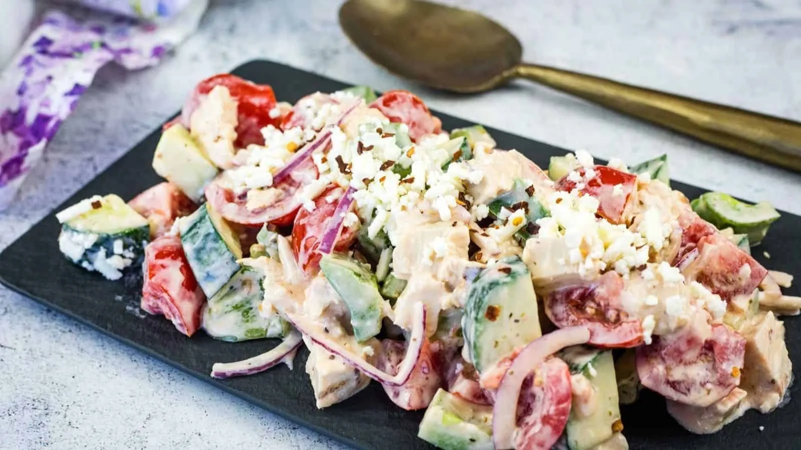 Greek Salad With Chicken