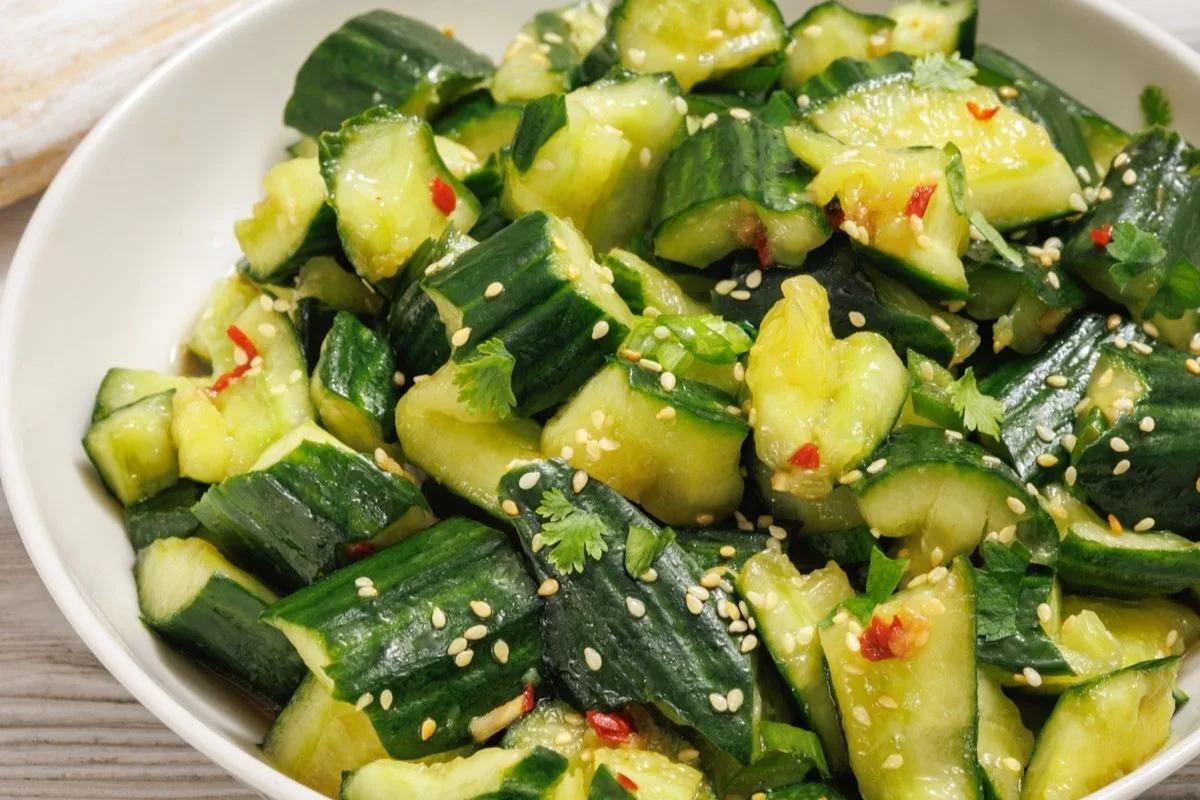 Smashed Cucumber Salad
